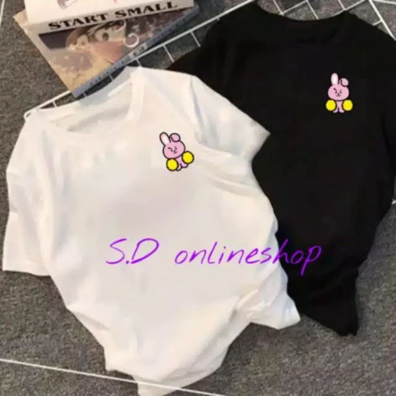 Baju Kaos BTS BT21 request karakter taehyung jungkook jikin