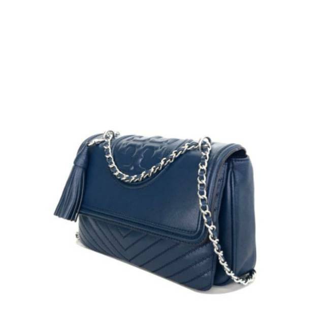 TB Fleming Distressed Flap Shoulder Bag