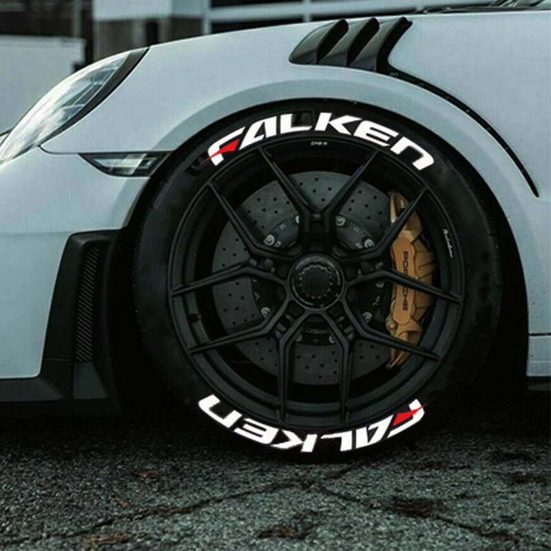 1 Set Stiker Karet Tulisan Falken Siam Untuk Dekorasi Velg Mobil 1