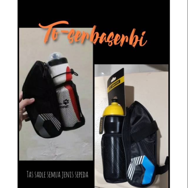 Tas sepeda sadle sadel lipat mtb gunung fiksi tas botol bag bike