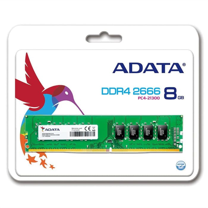 Ram Adata DDR4 8Gb PC2666 Longdimm - Ddr4 8Gb Longdimm PC 2666 Adata Resmi