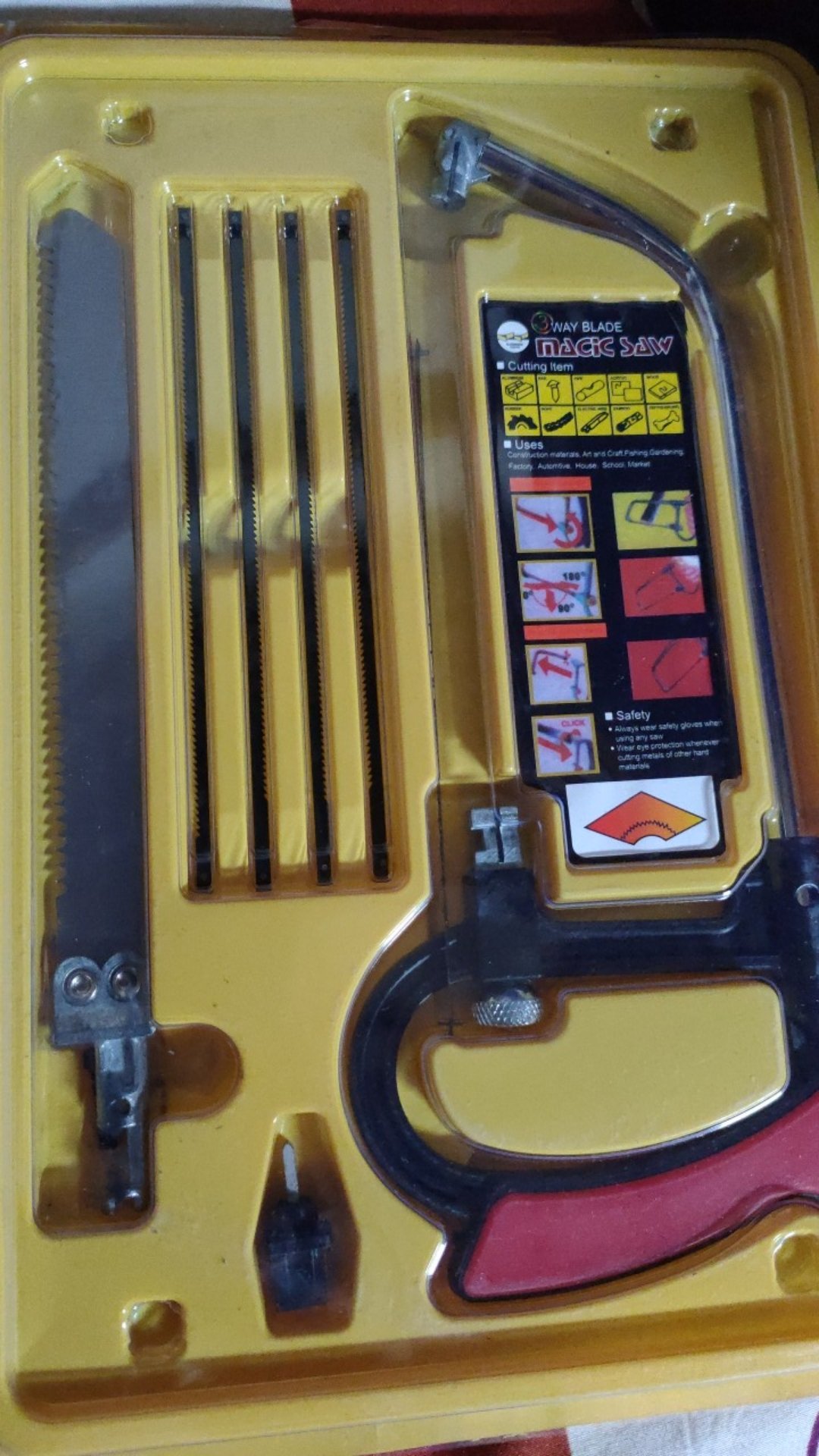 Gergaji Kayu Besi Pipa Multifungsi Set 3 Way Blade Serbaguna