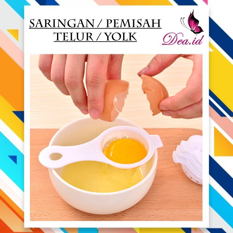 [DEASTORE] ALAT PEMISAH / SARINGAN / PENYARING PUTIH DENGAN KUNING TELUR