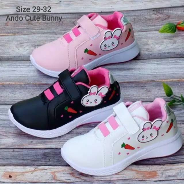 SEPATU ANAK PEREMPUAN TK SD ANDO CUTE BUNNY