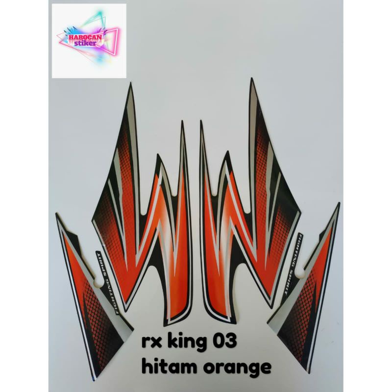 striping RX king th 2003 Hitam orange