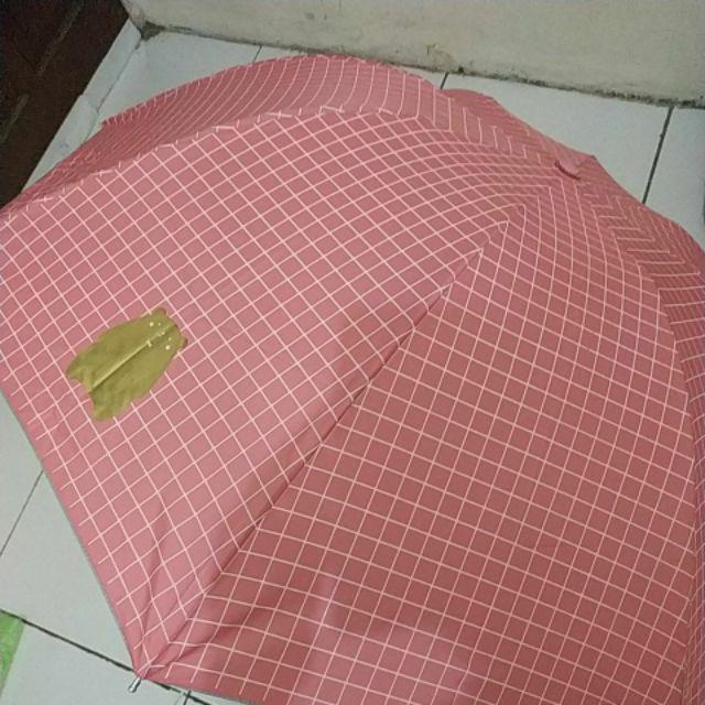 Payung Lipat Bear Kotak2 Lt103 Payung Lipat Murah Grosir Payung Hujan Wanita Payung Pria Tabasa