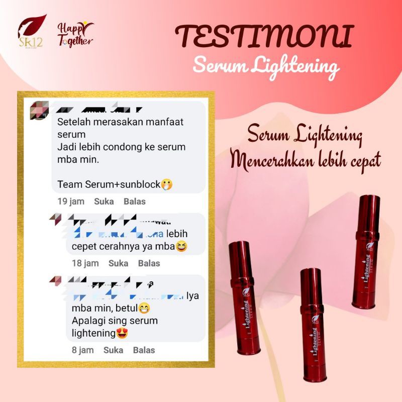 SERUM PEMUTIH WAJAH LIGHTENING SERUM SR12 BPOM / PENCERAH WAJAH GLOWING / ANTIOKSIDAN / saudagarsr12