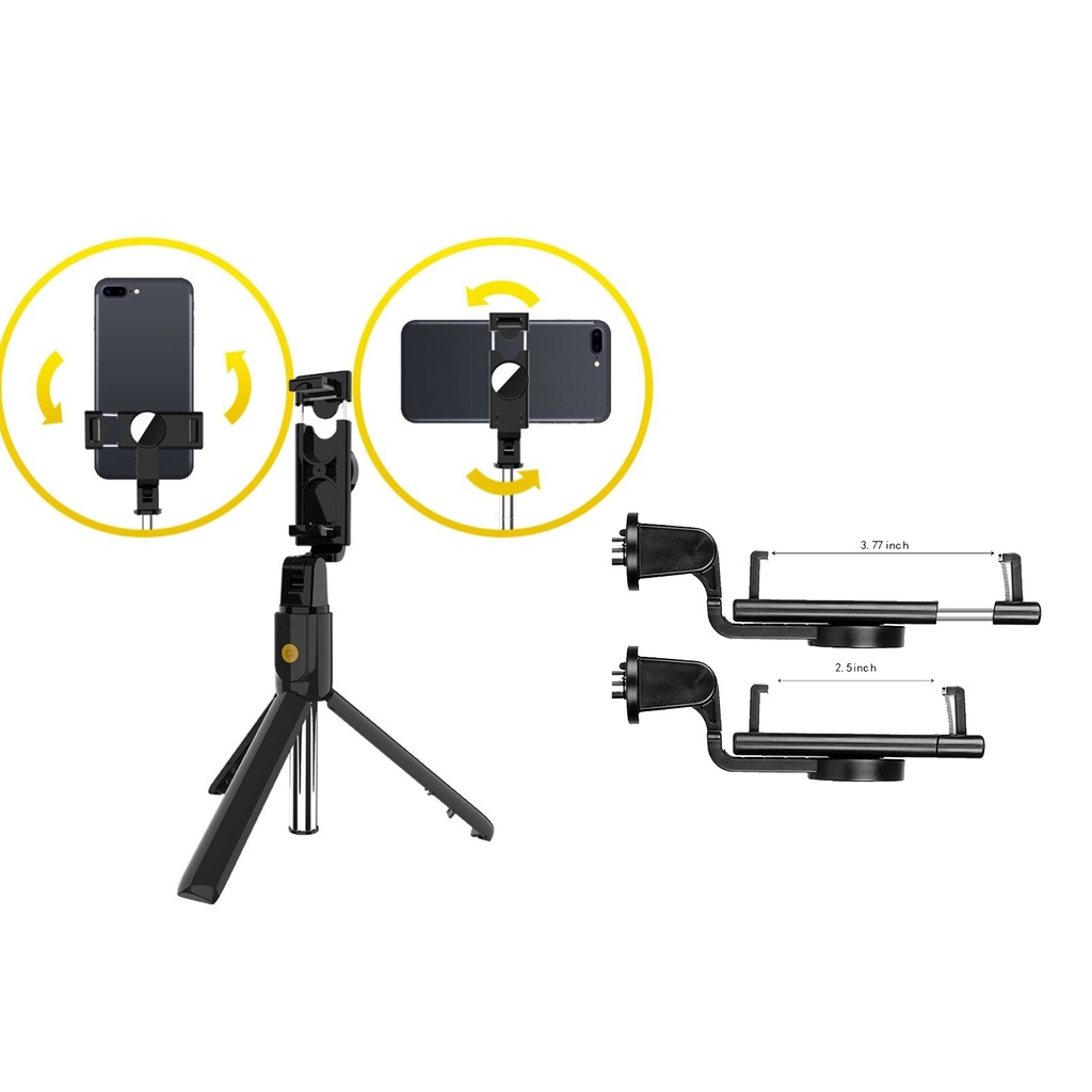 Tongsis Tripod Sebaguna Bluetooth Holder Bisa vertikal dan horizontal K10