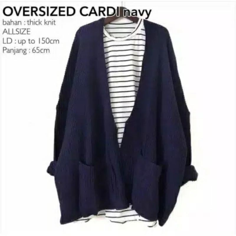 OOCY Cardy Cardigan Oversize Cardigan Wanita kardigan muslim