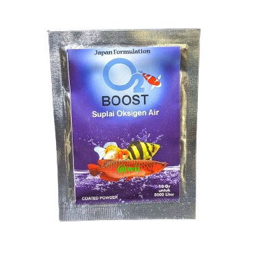 O2 Boost Bubuk Serbuk Oksigen Aquarium Kolam Ikan Koi