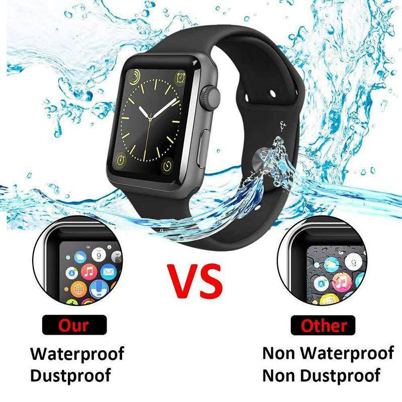 Waterproof screen protector for apple watch 38MM 40MM 41MM 44MM 42MM 45MM (Not Tempered Soft glass) film for Iwatch 1/2/3/4/5/6/7/SE