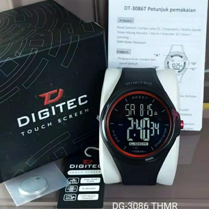 jam tangan pria digitec 3086 touchscreen