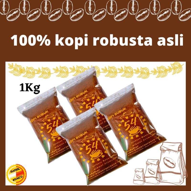 Kopi Bubuk 54 Asli Dampit 1 Kg Khas Malang