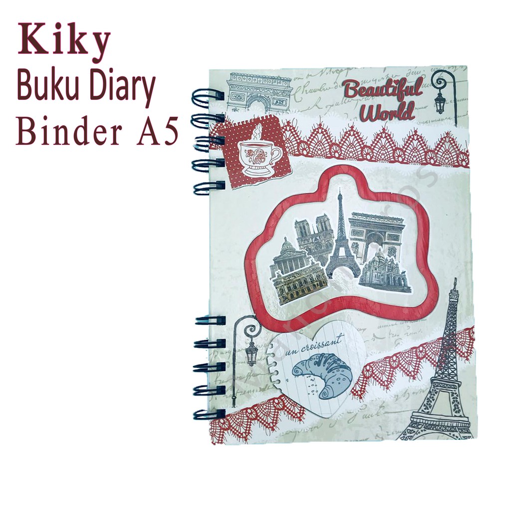 Buku Catatan * Kiky * Diary * Binder * 621550RN-A5