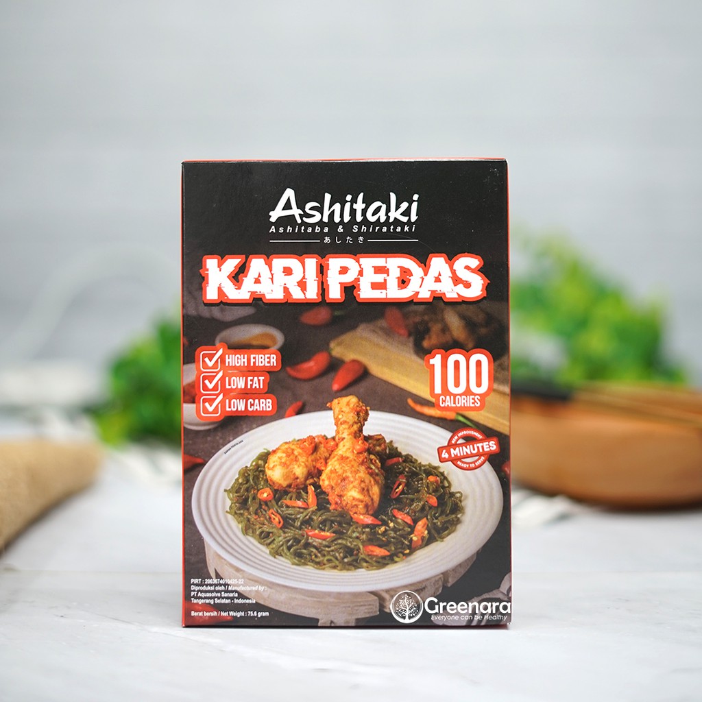 

ASHITAKI LOW CARB NOODLES (KARI PEDAS) 75.6GR