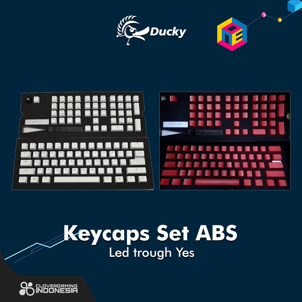 Ducky Keycaps Set CherryMX ABS - S9C3-L108-USALW S9C6-L108-USALR