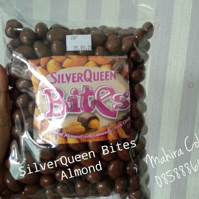 coklat Silverqueen bites almond 1kg