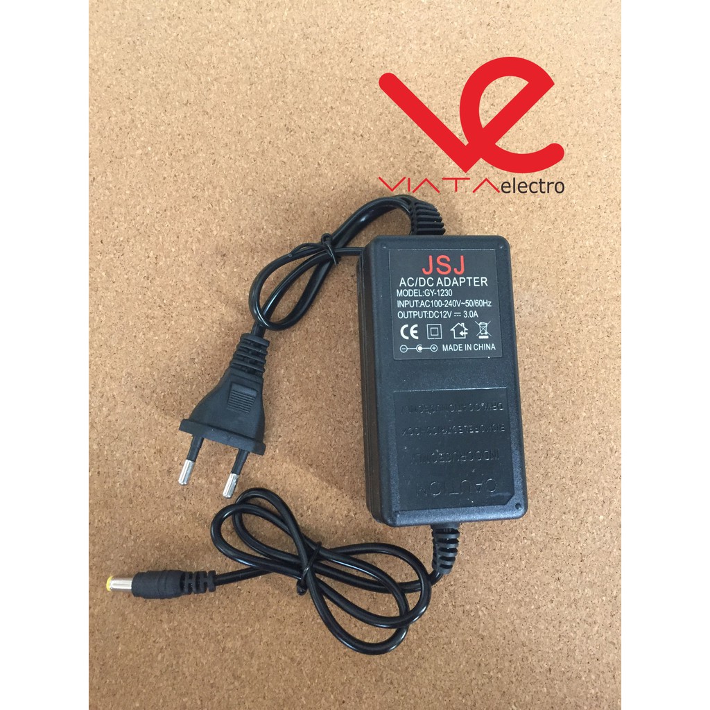 Adaptor DC12V 3A power supply 12V 12V-3A 3 AMPERE