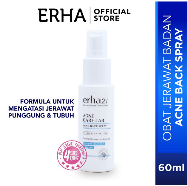 ERHA Acne Back Spray - OBAT JERAWAT PUNGGUNG 60ML