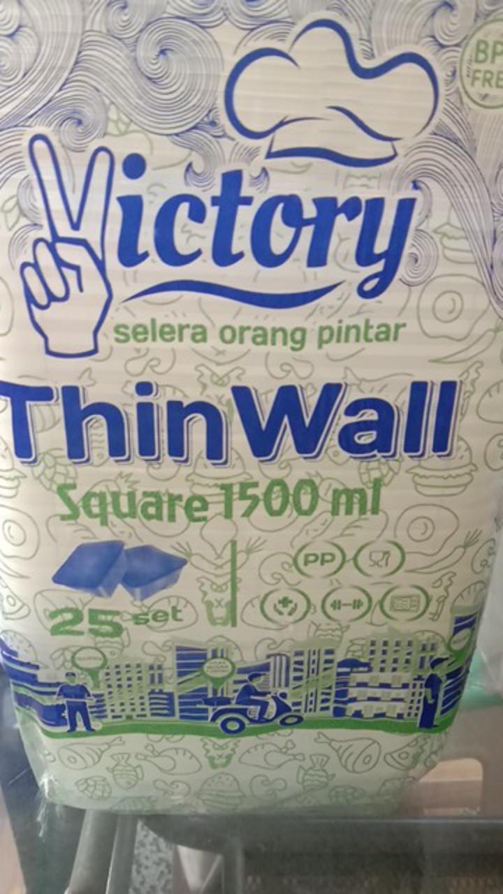 Kotak Makan Bening Persegi  1500ml 25pcs Perpack Harga Grosir Murah Tahan Panas Jakarta