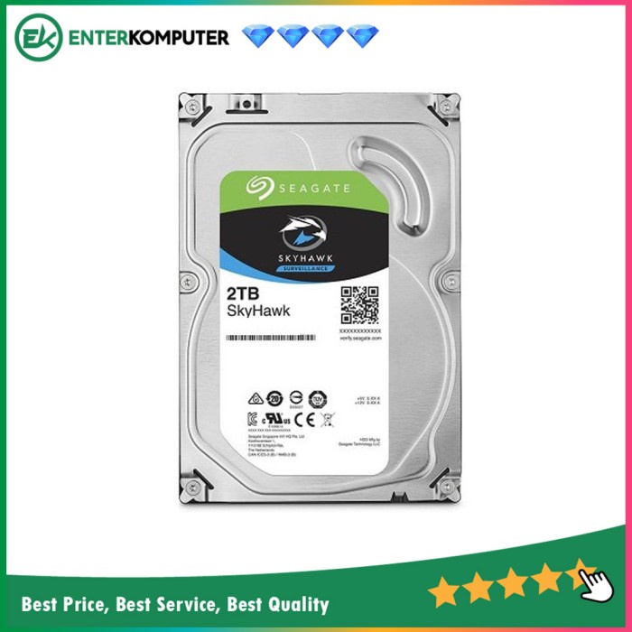 Harddisk Seagate Surveillance 2TB - SkyHawk Series