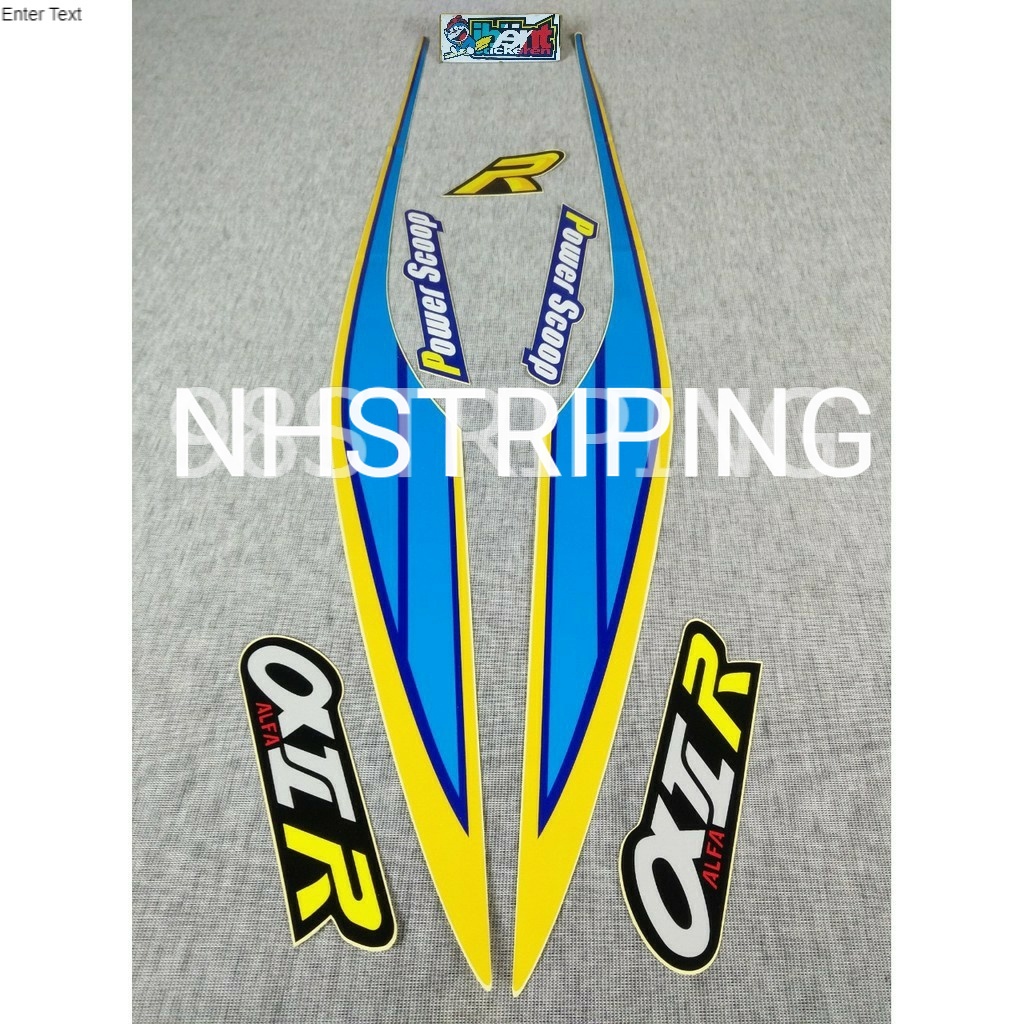STRIPING ALFA BIRU TAHUN 1992 1993  POLET YAMAHA