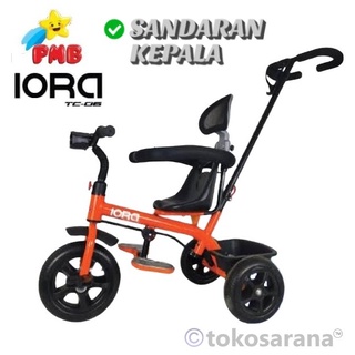 Image of thu nhỏ Sepeda Roda Tiga PMB IORA TC06 1-3 Tahun  Lingkaran Pengaman Sandaran Kepala Musik Lampu Tricycle #1