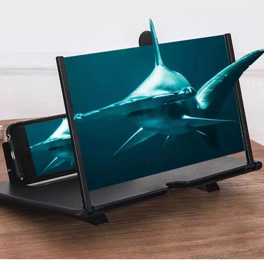 [KODE 67FLM] Kaca pembesar layar hp smartphone F2,F3,F4 F6 3D 12"/10" inchi lipat portbale