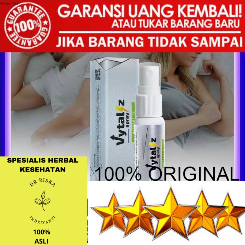 100% ASLI VYTALIZ ORIGINAL SPRAY ASLI OBAT KUAT SPRAY SEMPROT OLES PRIA TAHAN LAMA
