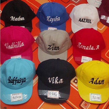 TOPI ANAK FREE BORDIR NAMA