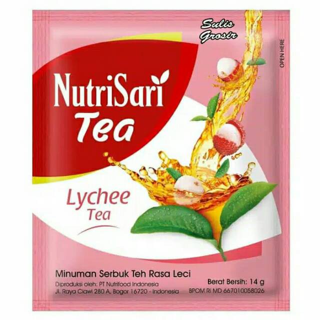 

Nutrisari lychee tea 10 sachet murah minuman segar