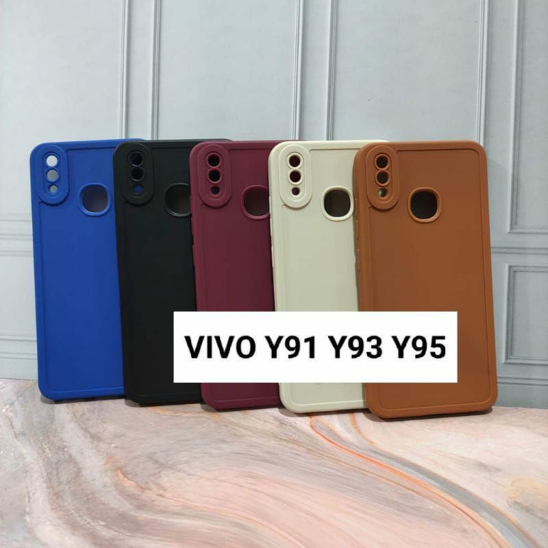 SLICON SOFTCASE MACARON VIVO Y91/Y93/Y95 SLICON MACARON PRO CAMERA TERBARU