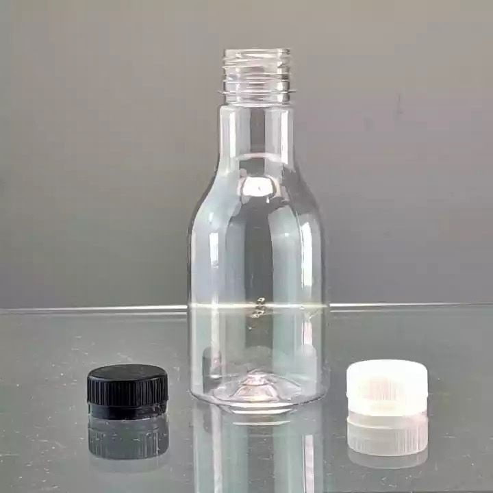 (PER 25 PCS) Botol Plastik Bentuk PIR 250ml / Botol Pelastik 250ml Model PIR / Botol Jamu / Botol Ko