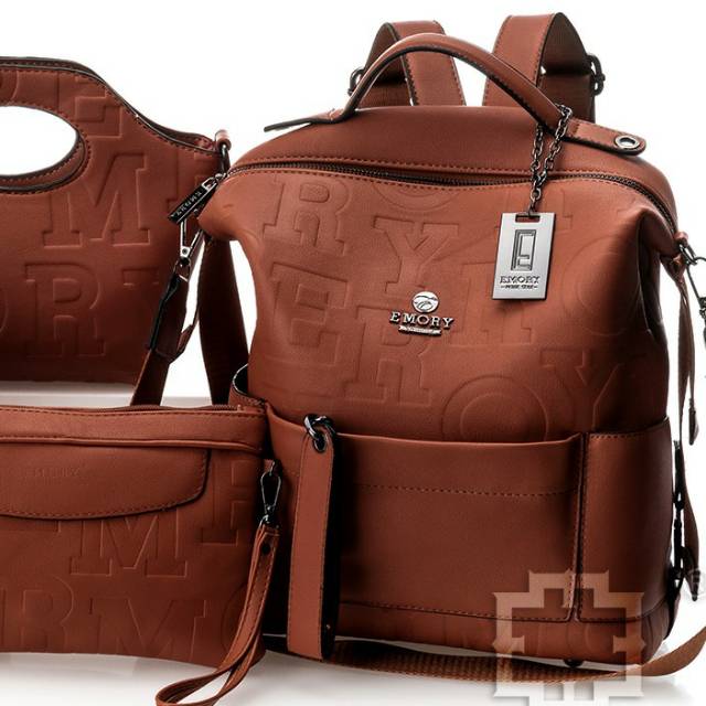 GIBD CUEMO 3320 EMORY Milley TAS 4IN1 MULTIFUNGSI TAS RANSEL BATAM WANITA  FASHION IMPORT SELEMPANG