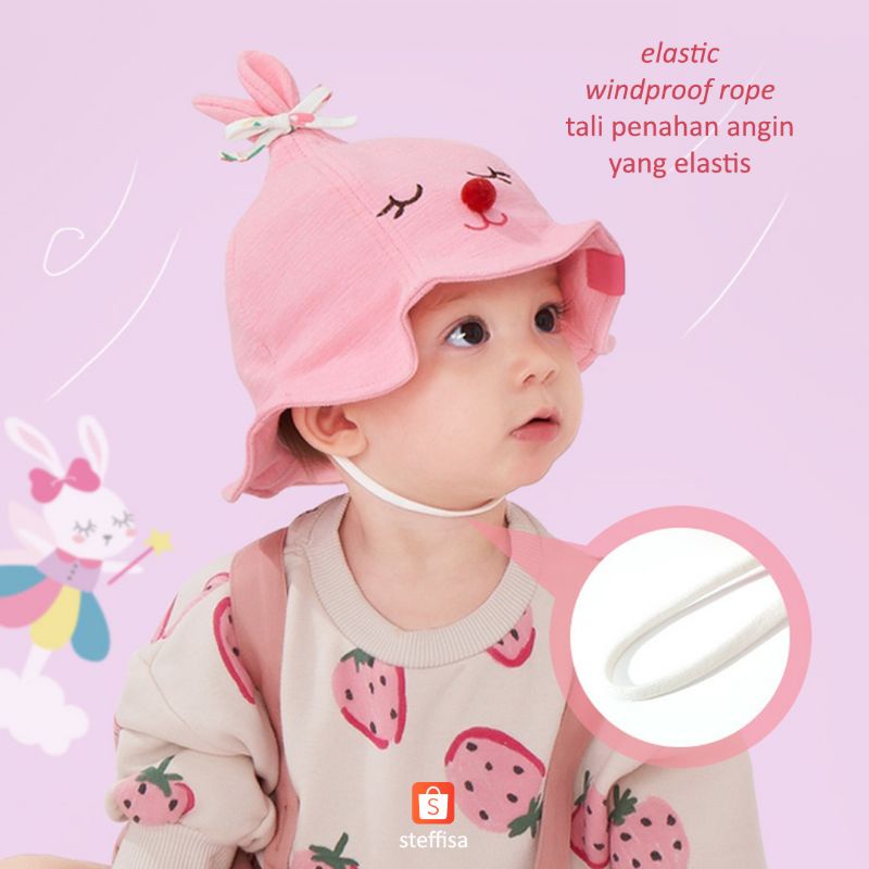 TOPI ANAK | anti UV - cute animal 3D cartoon basin hat het impor unisex baby kid cewek cowok bayi