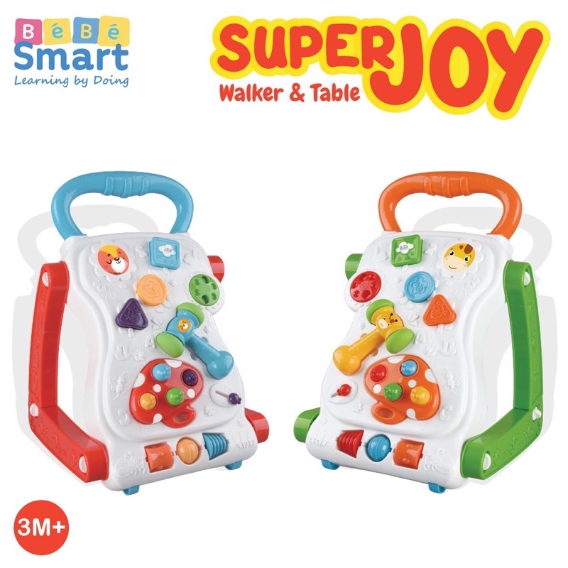 Bebe Smart Super Joy Walker Mainan Bayi Meja Edukasi Melatih Berjalan Kado Hadiah Anak