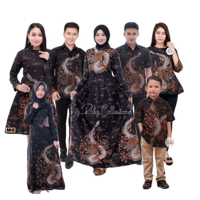 Baju Batik Keluarga Batik Couple Keluarga Baju Batik Seragam Batik Couple Modern - Batik Couple Kelu