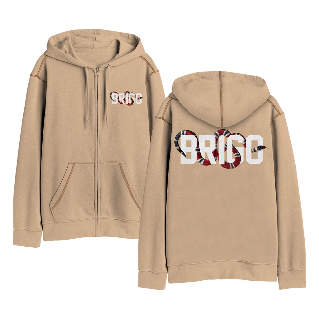 Sweater Hoodie Resleting BRIGO SNAKE Sablon DTF Fleece Cotton II BRIGO Zipper Jumper Hoodie SNAKE II M-XXL (Pria &amp; Wanita) Free stiker&amp;Gantungan Kunci