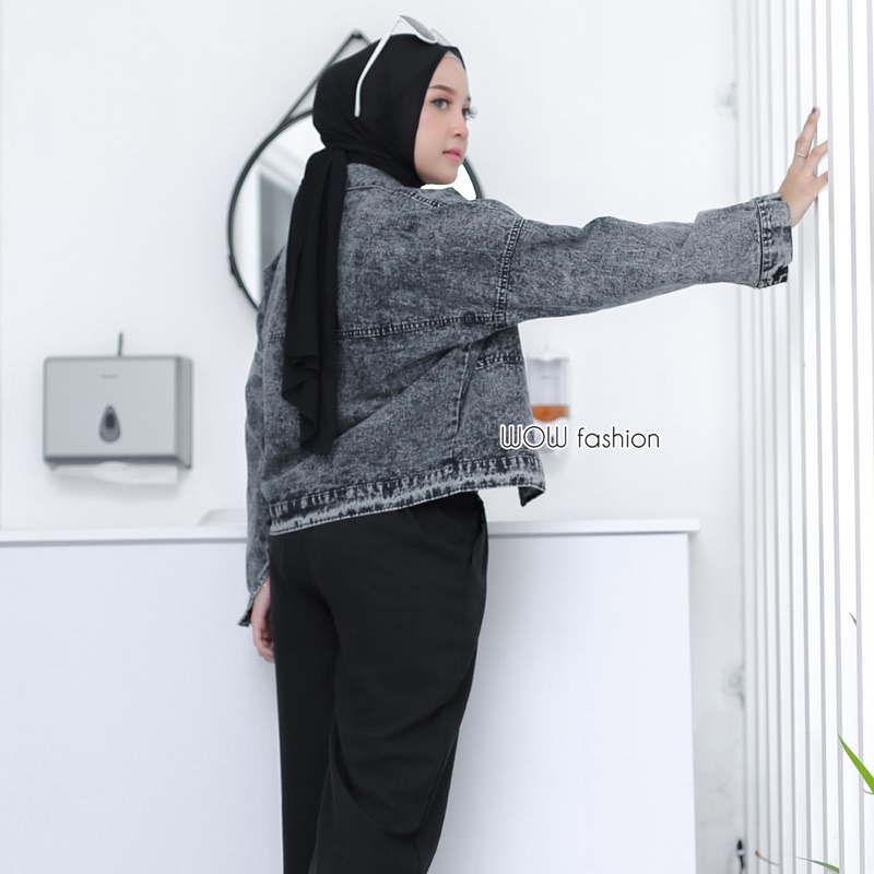 JWF JAKET JEANS WANITA PREMIUM OVERSIZE-4