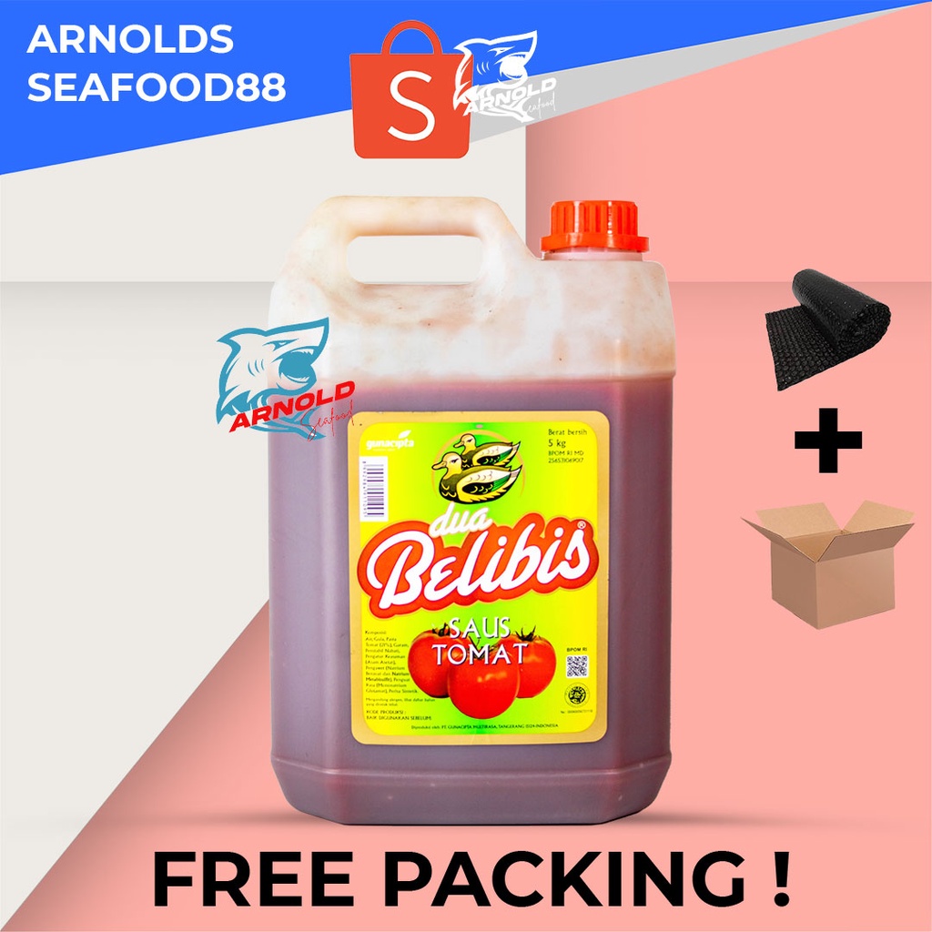

DUA BELIBIS Saus Tomat 5 KG Belibis Tomat Tomatoes Ketchup