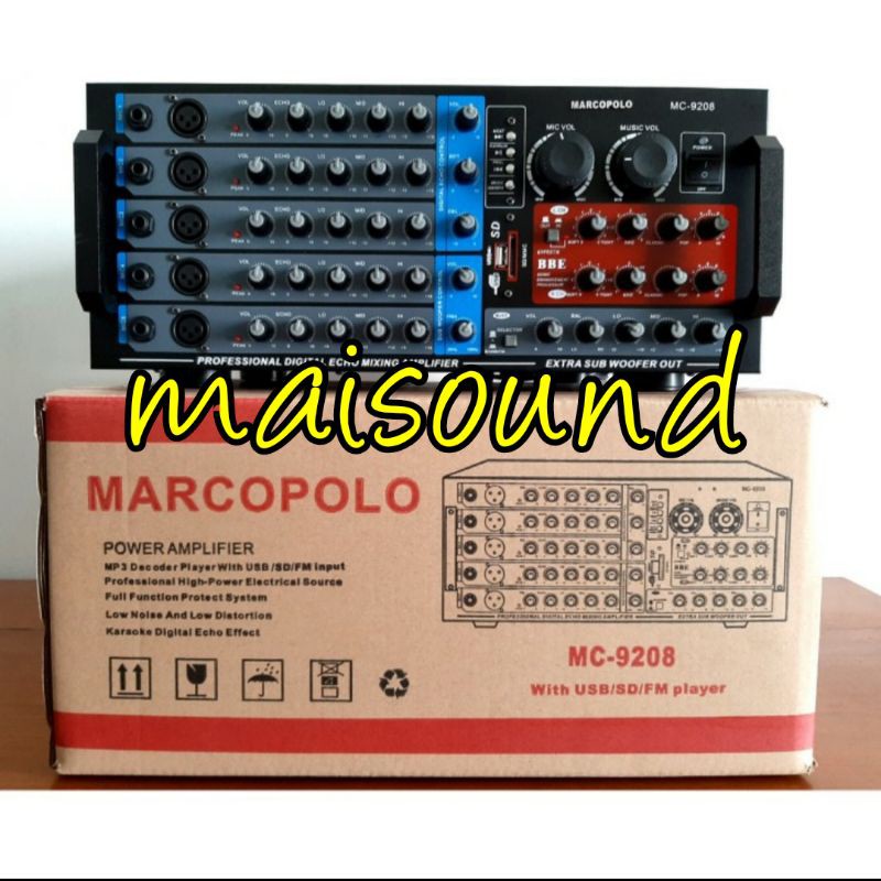AMPLIFIER MARCOPOLO MC 9208 AMPLI MARCOPOLO MC9208 HIGH POWER PLUS BBE