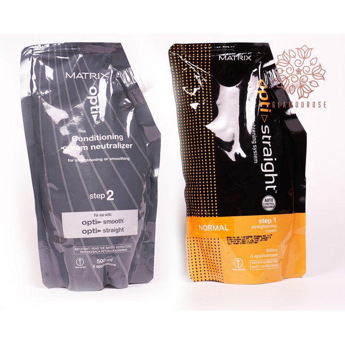 ❤️Glamouroseshop❤️ Matrix Opti Straight / Matrix Optistraight 500 ml + Matrix Conditioning Neutralizer 500 ml