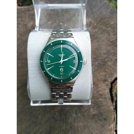  Swatch  automatic green sky Shopee Indonesia 