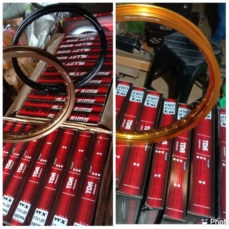 velg TDR seri WX ring 17 warna gold.brown.blac dijual sepasang ukuran 185&215