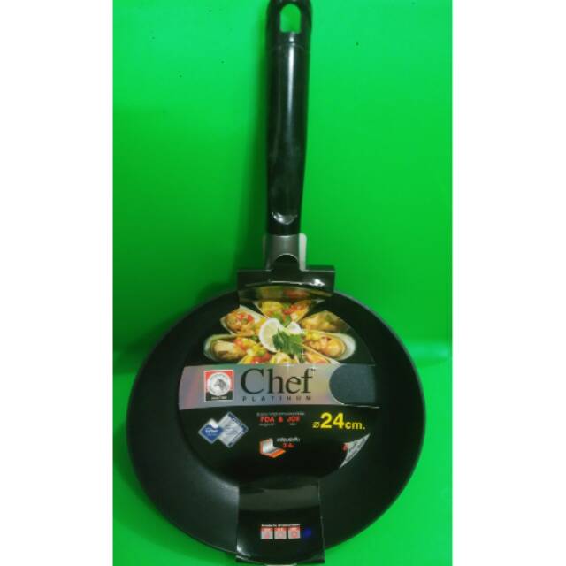 Pan teflon/fry pan non stick platinum chef 24cm zebra