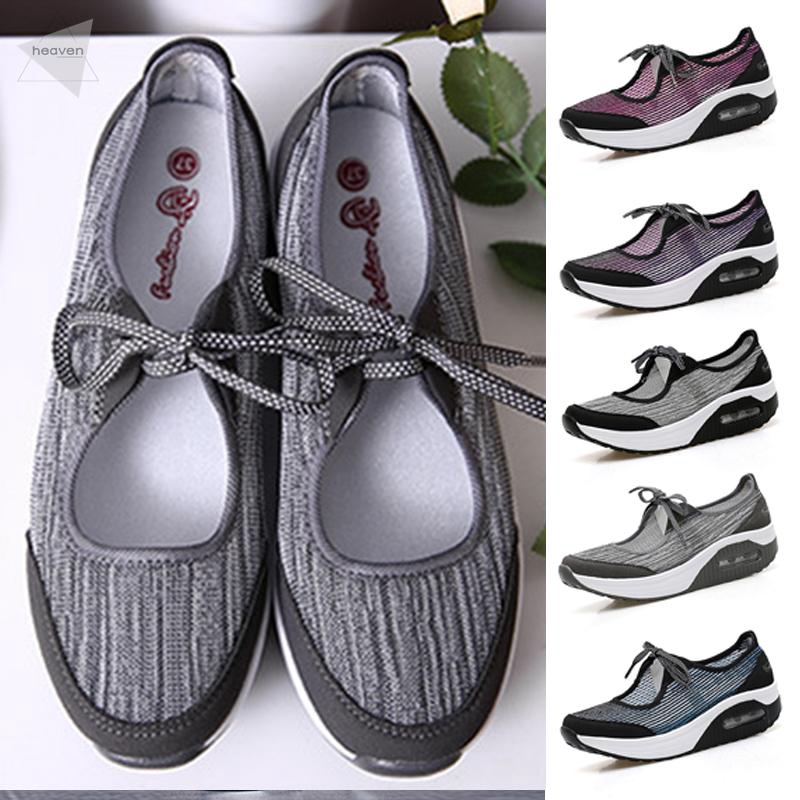 New Ladies Non Slip Boat Shoes 4 Colors Women Casual Lace Up Mesh