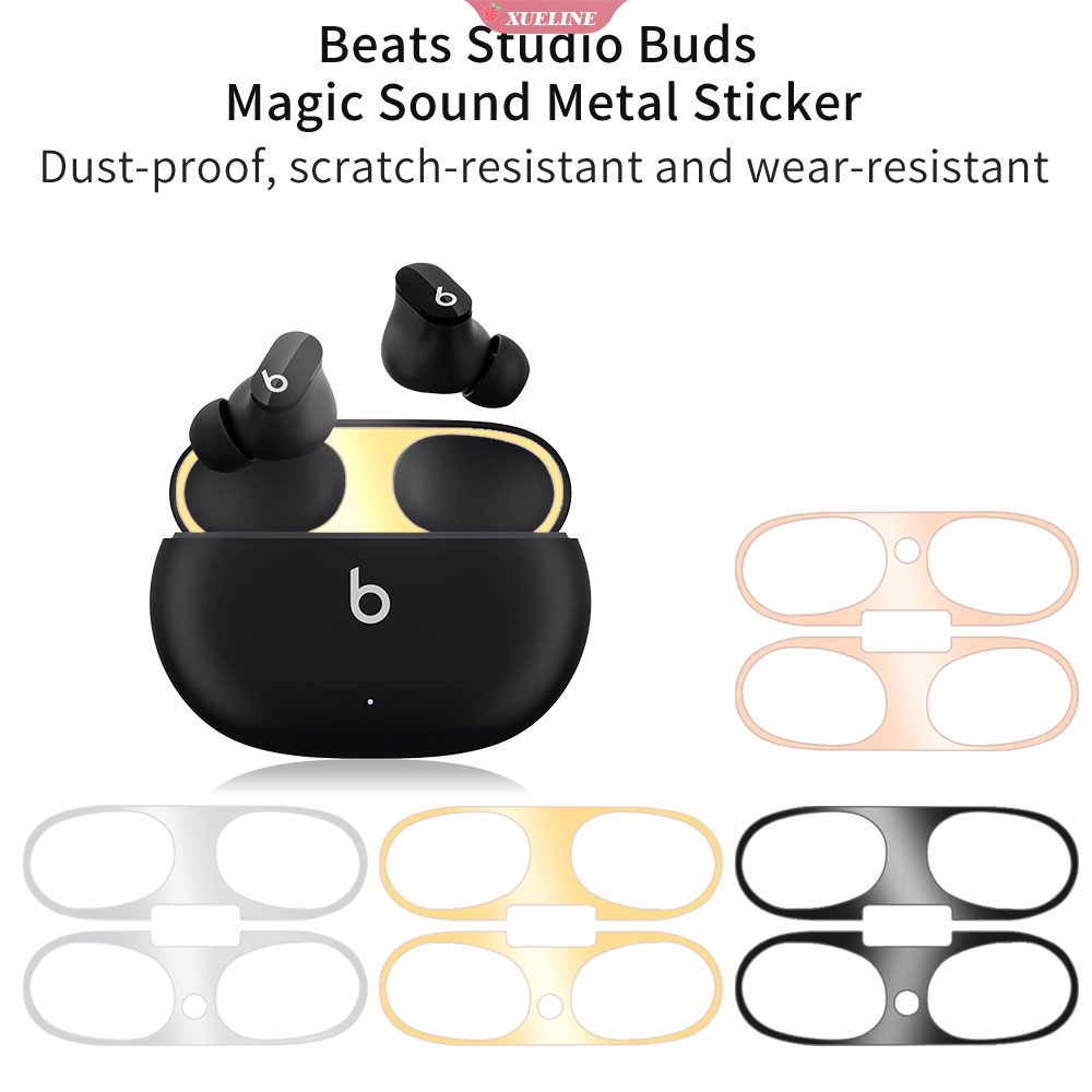 Stiker Pelindung Debu Bahan Logam Untuk Kotak Pengisi Daya Headphone beats studio