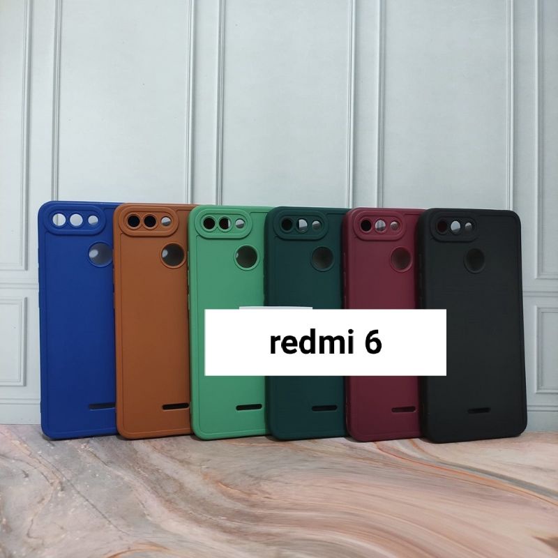 Soft case/slikon terbaru macaron pro camera/kamera type Hp redmi 6