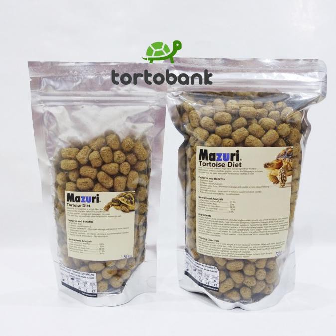 

Mazuri Tortoise Diet - Pelet Kura Mazuri - Mazuri Tortoise Food 500 Gr Tokomamamuda