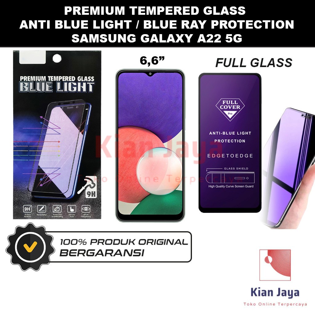 Tempered Glass Samsung Galaxy A22 Anti Blue Light Hp Temper Anti Gores